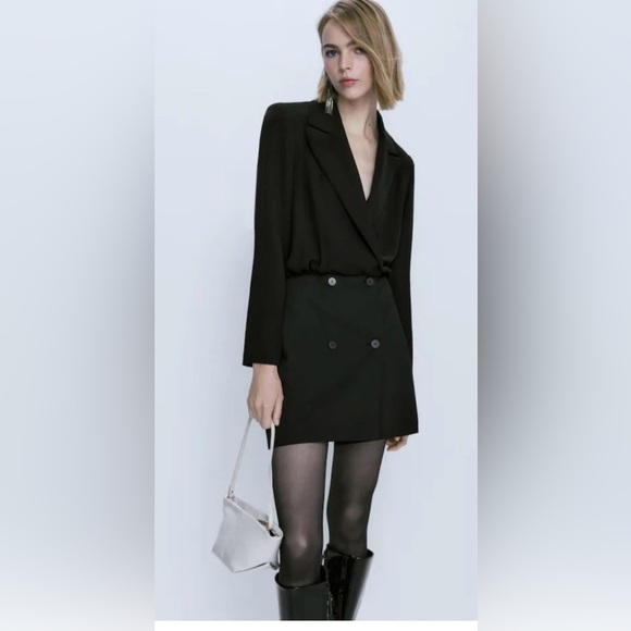 Massimo Dutti Jackets & Blazers - Massimo Dutti Black Blazer Dress